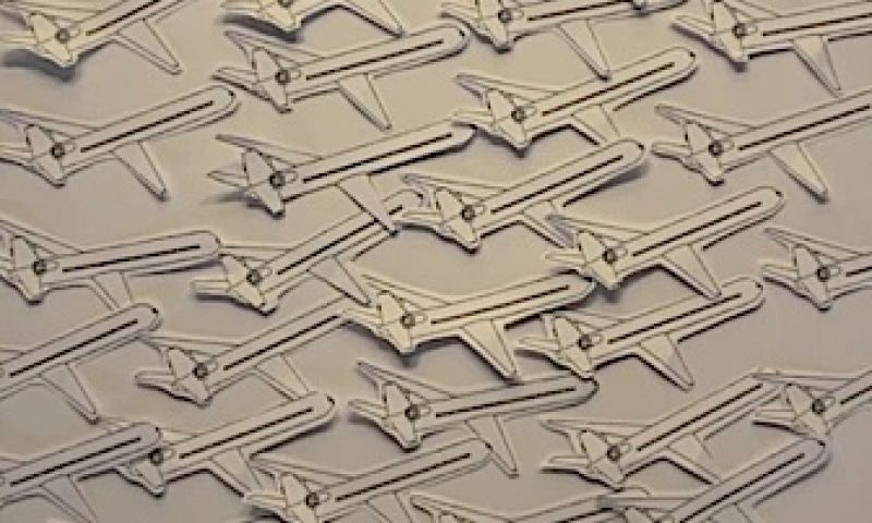 Vliegtuigen in ganzenvlucht 