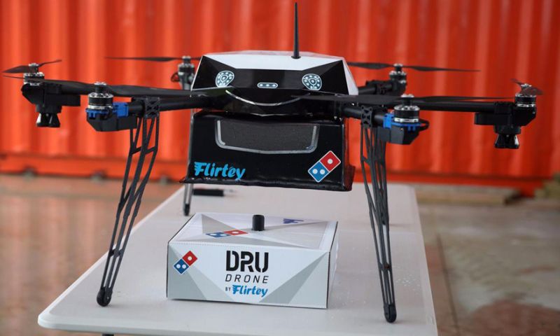 Pizzabezorging met drones officieel gestart in Nieuw-Zeeland