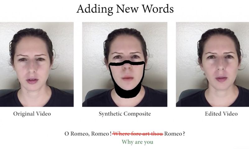 Deepfake-technologie laat je video's al typend aanpassen