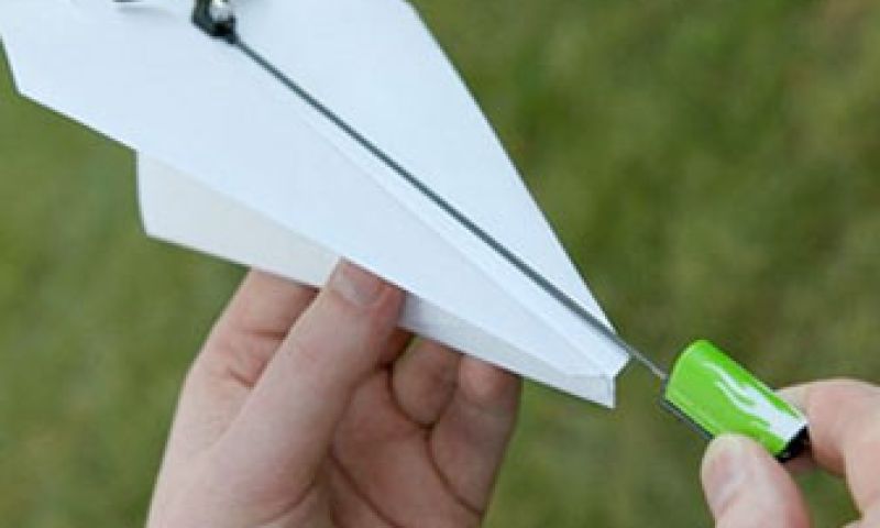 Eersteklas papieren vliegtuigje