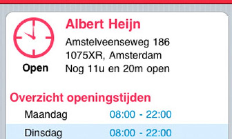Openingstijden