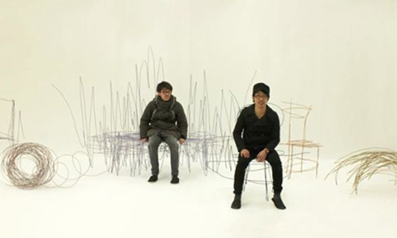 Ruwe schets om op te zitten