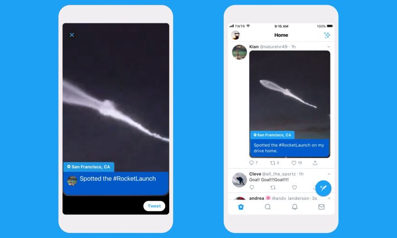 Twitter voegt Instagram-achtige schuifcamera toe