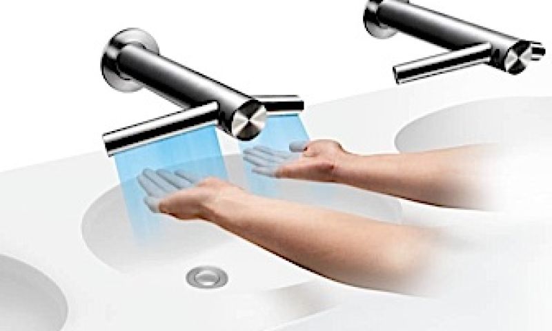 Deze kraan maakt je handen ook weer droog