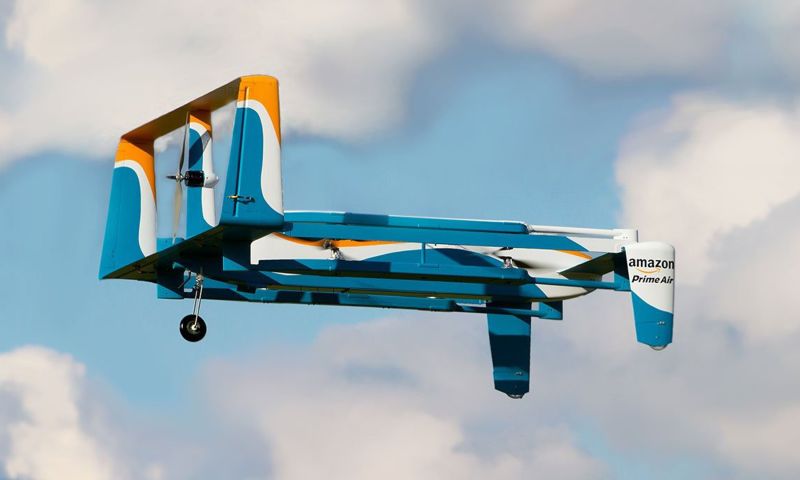 Amazon mag bezorging met drones testen in Verenigd Koninkrijk