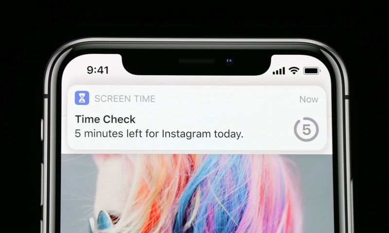Apple iOS 12 schermtijd app limieten verslaving