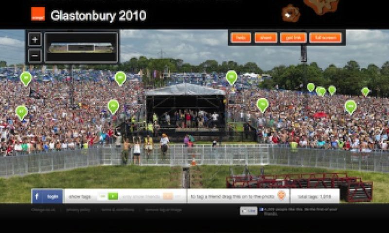 Wereldrecord foto tagging op Glastonbury