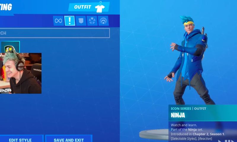 Populaire streamer Ninja krijgt een eigen Fortnite-skin