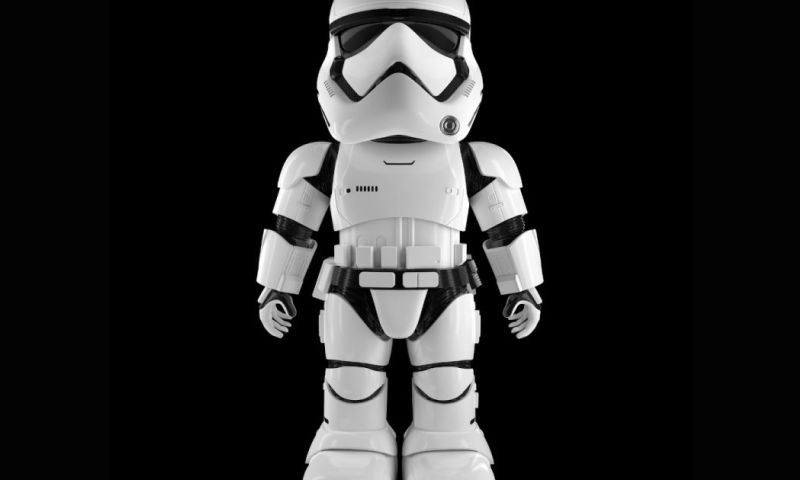 Stormtrooper-robotje spreekt indringers aan