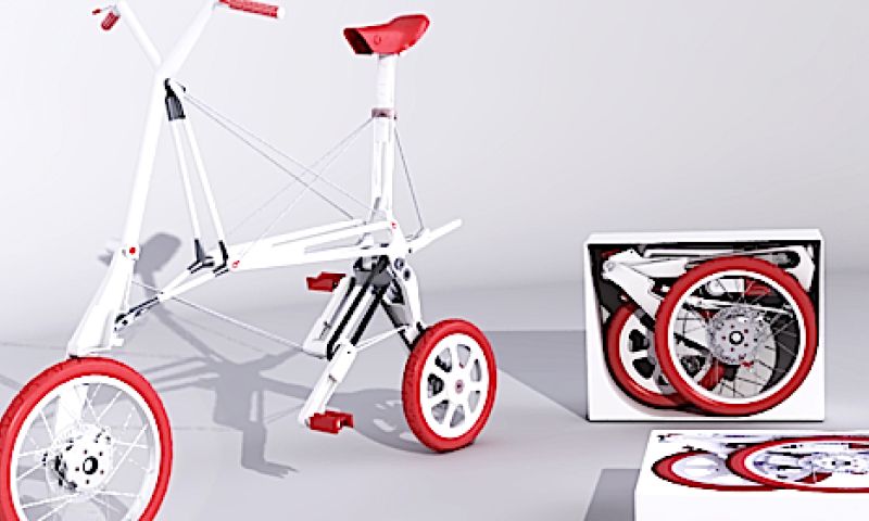 Grote tas, grote laptop bij je? Nee, mijn fiets!