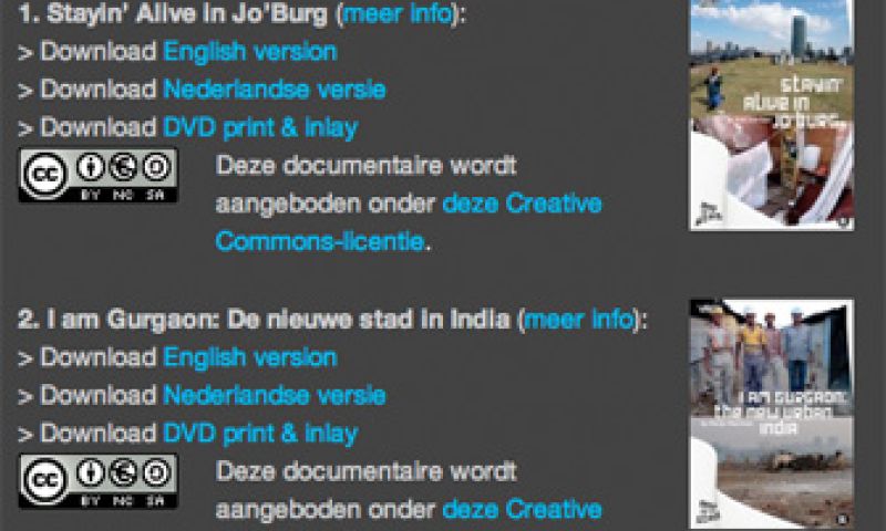 VPRO-documentaires als Creative Commons-downloads