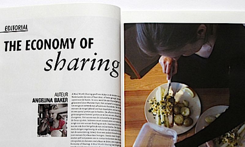 De economie van het delen aan de eettafel