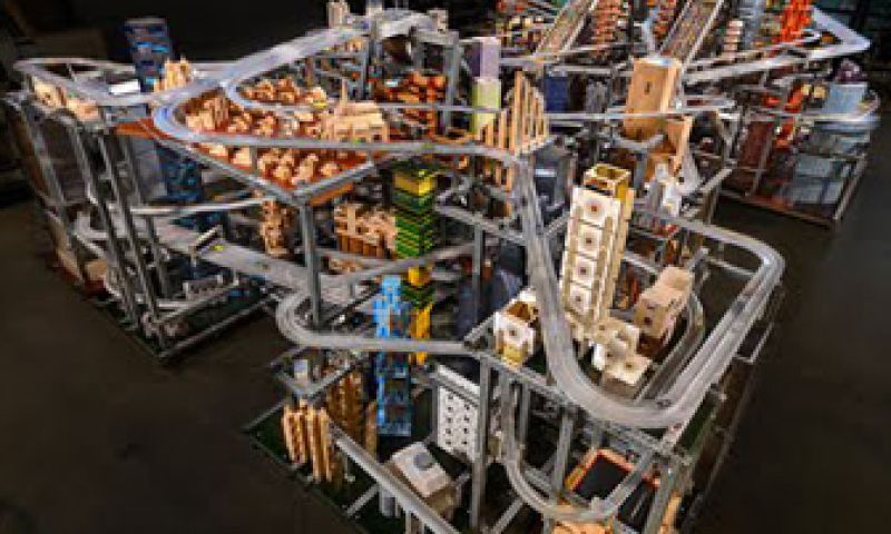 Superracebaan met 1100 Hot Wheels staat voor LA