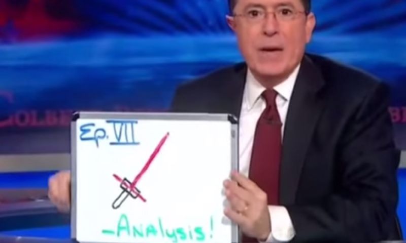 Video: Colbert over de Star Wars-trailer