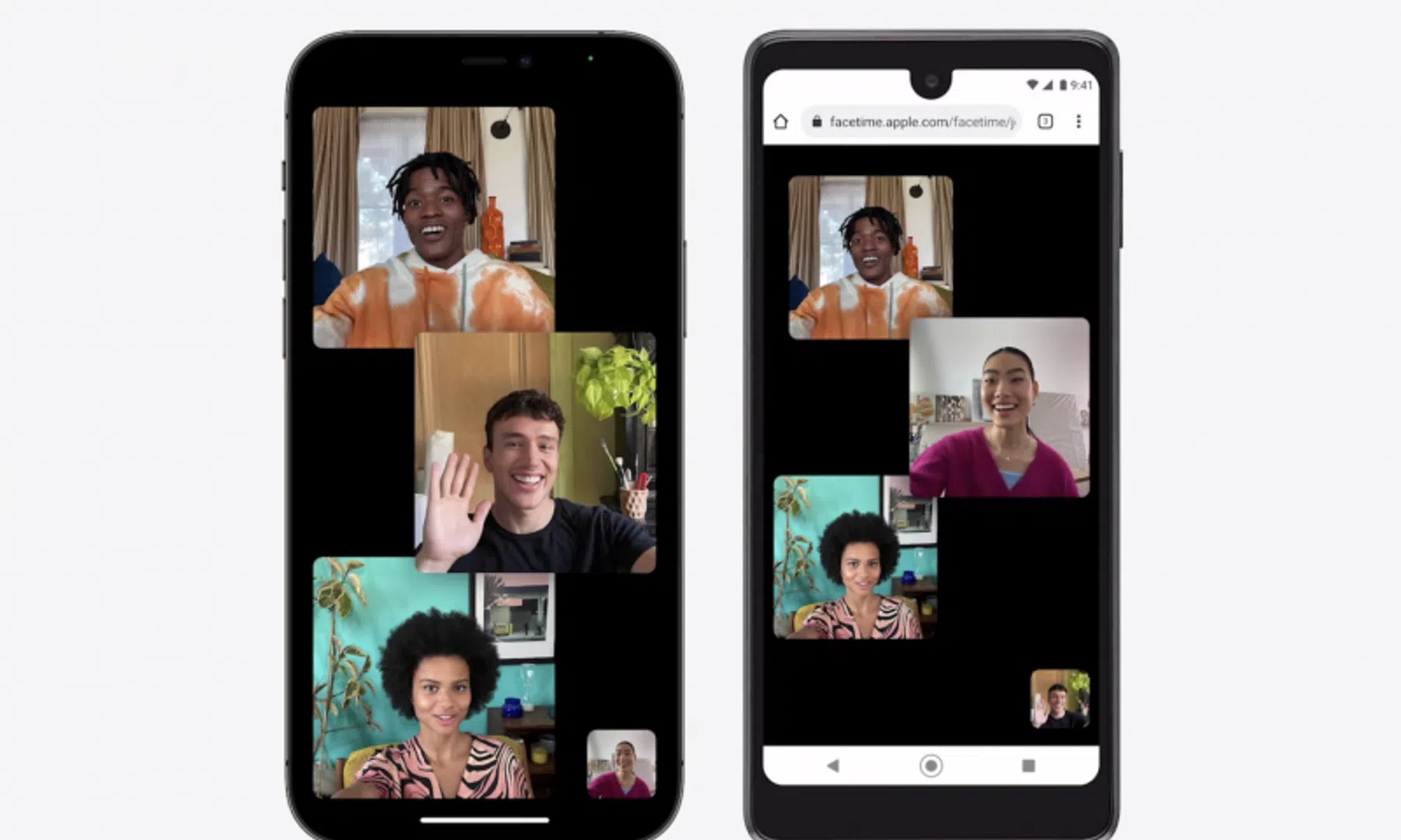 apple facetime nieuwe functies Android windows link browser