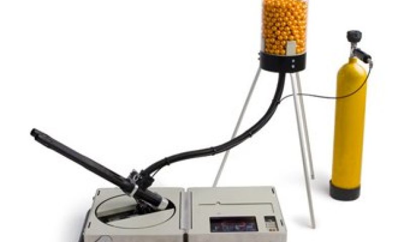 Muurschilderingen met verfkogels