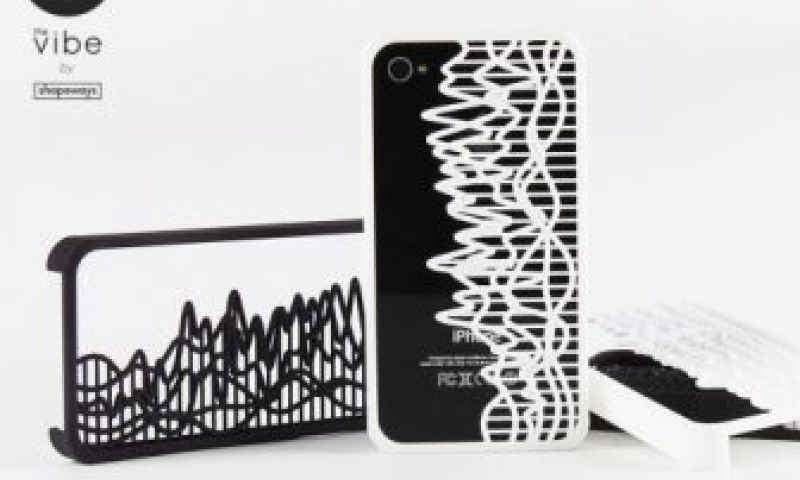 iPhone-case op basis van geluidsgolven