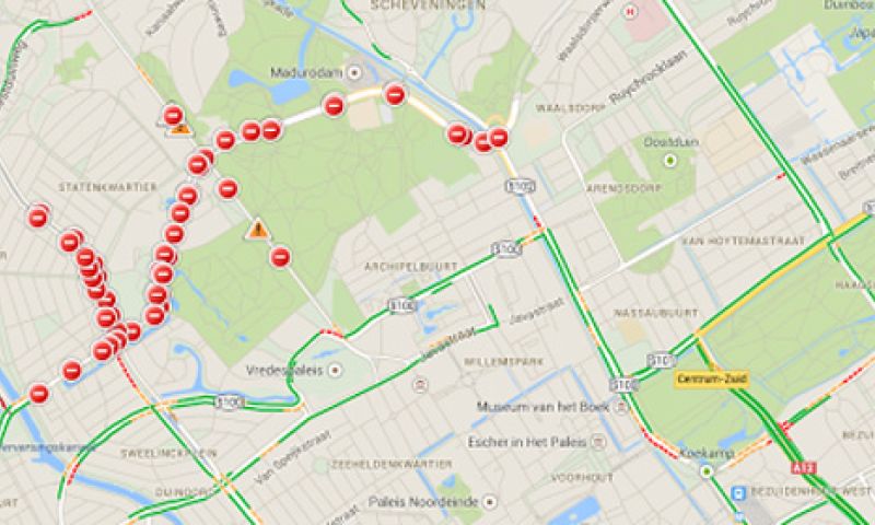 Google Now waarschuwt voor incidenten op Nederlandse wegen