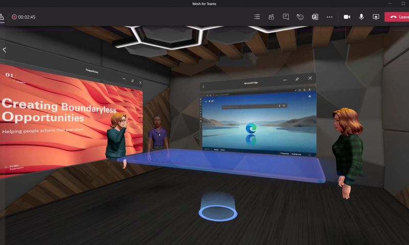 Microsoft stort zich op metaverse: Teams krijgt live 3D-avatars