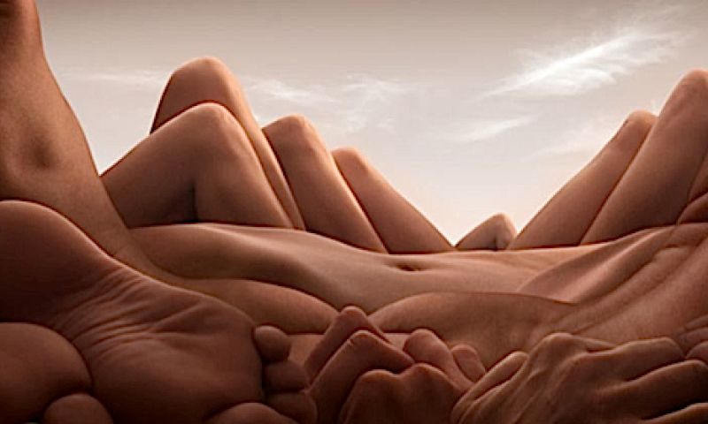 Een landschap van lichamen