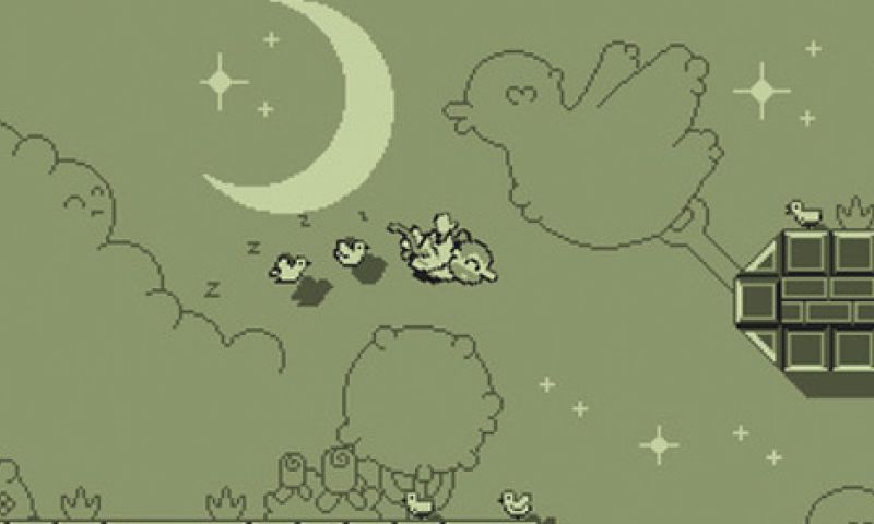 Weer lastige game met vogel in retro-stijl: 8Bit Doves