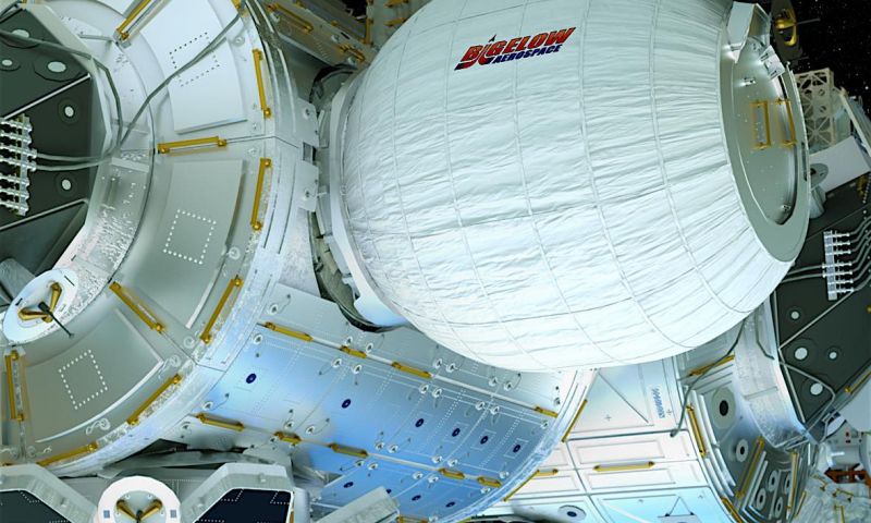 Ruimtestation ISS uitgebreid met opblaasbare module