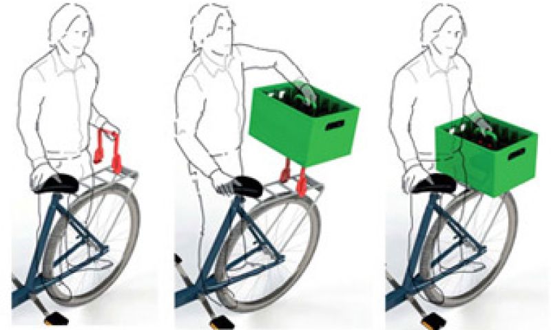 Krat bier achterop de fiets? Kratvast houdt 'm vast