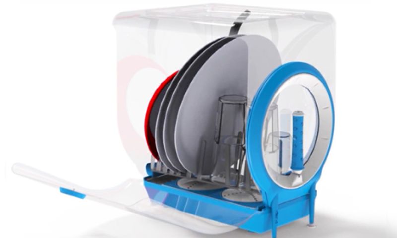 Duurzame mini-vaatwasser draai je zelf aan