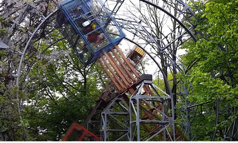 Video: Door mens en natuur aangedreven pretpark