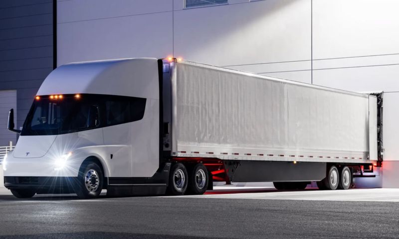 tesla elektrische vrachtwagen truck