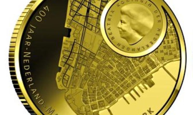 Herdenkingsmunt met Google Earth