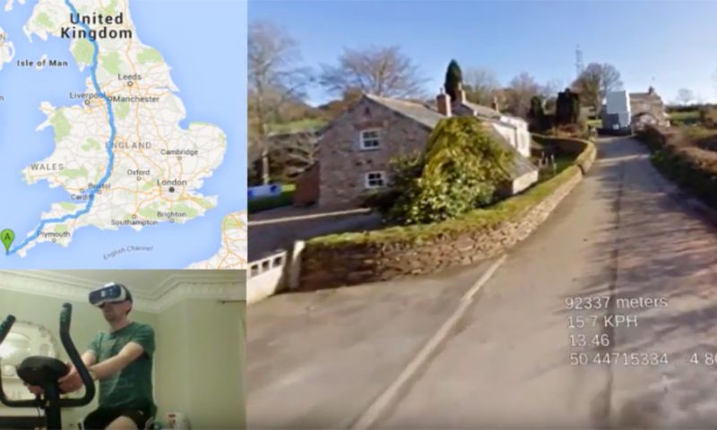 Video: In virtual reality op de fiets door heel Groot-Brittannië