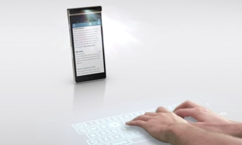 Deze Lenovo-telefoon heeft een geprojecteerd toetsenbord