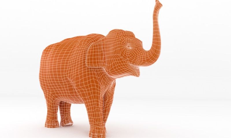Eerste 3d-geprinte petitie is levensgrote olifant vol namen