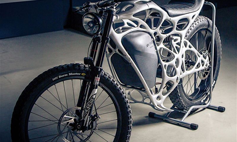 Deze superlichte motorfiets komt uit de 3D-printer