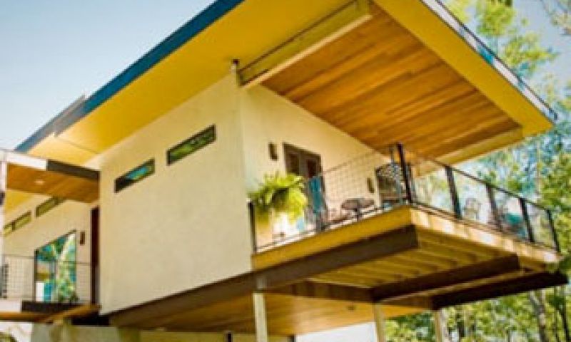 Een huis van hennep-beton