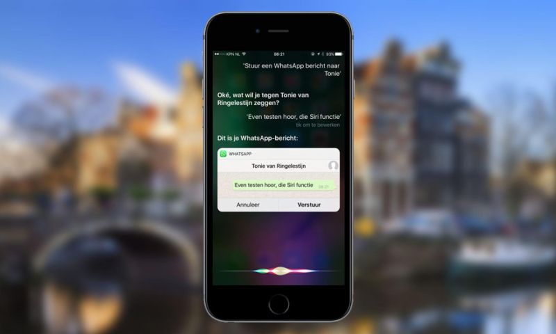 WhatsAppjes voortaan in te spreken via Siri