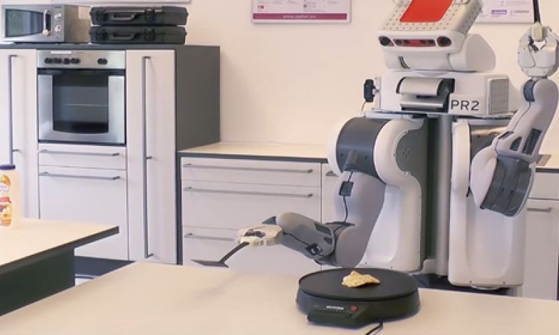 Deze robot bakt pannenkoeken na lezen online recept