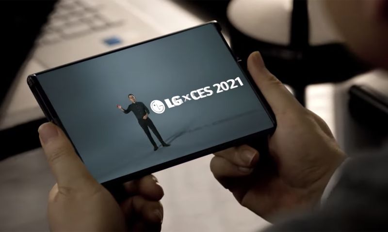 LG toont telefoon met uitschuifbaar scherm