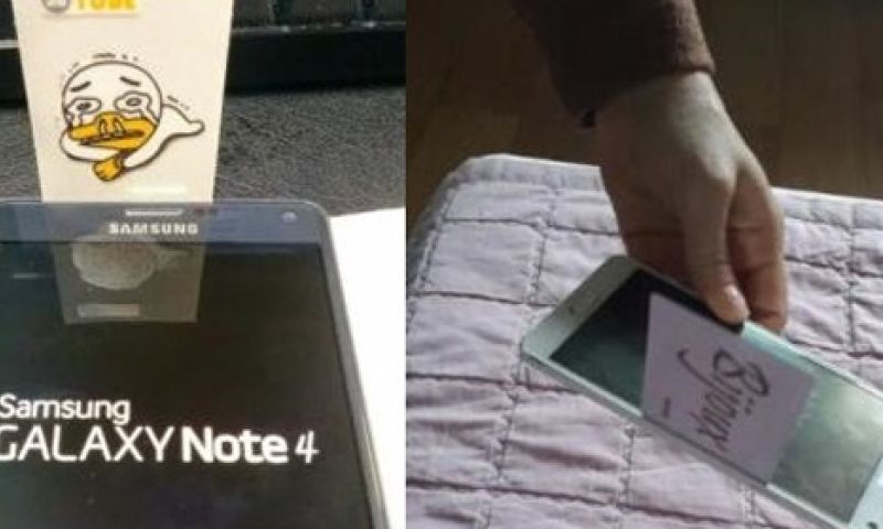 'Gapgate' rond kier in schermrand Galaxy Note 4