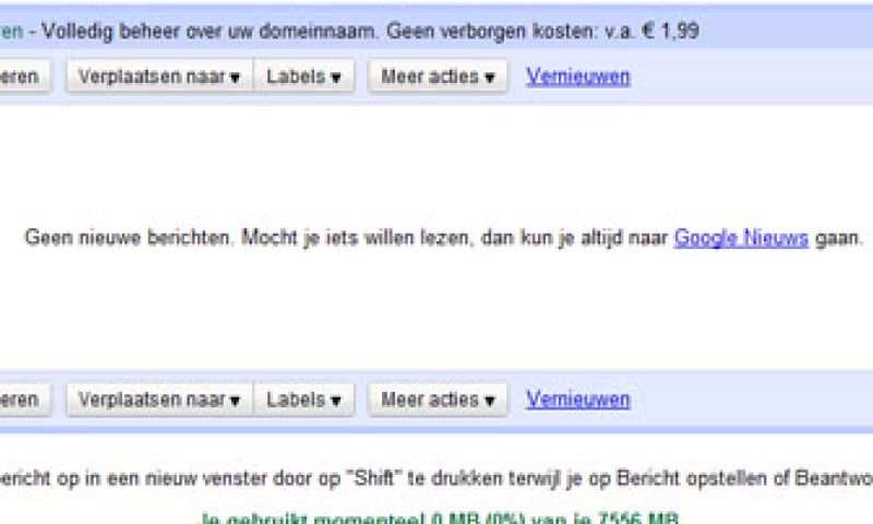 Google is mail 150.000 gebruikers kwijt