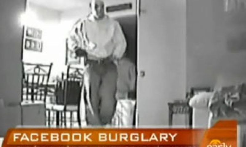 Inbreker blijkt Facebook-vriend