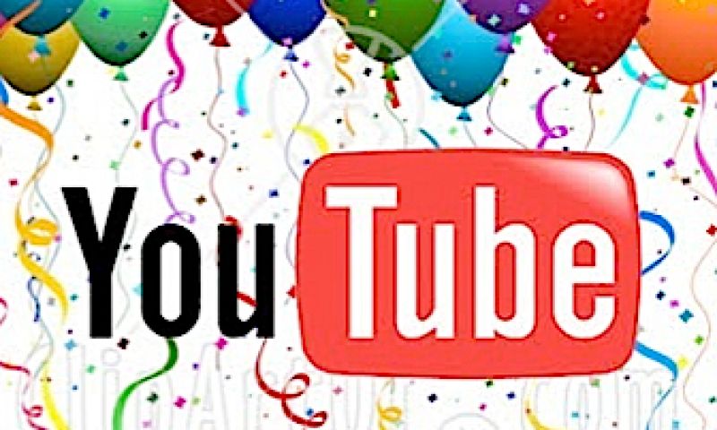YouTube viert achtste verjaardag