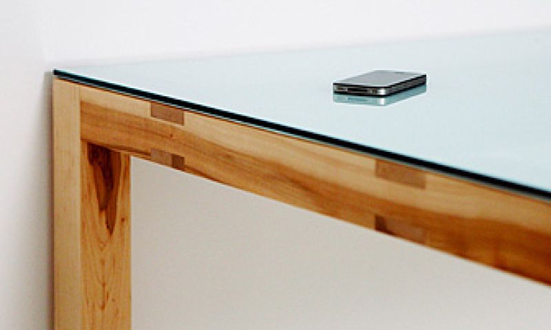 Glazen tafel wordt Airplay speaker