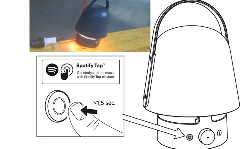 ikea bluetooth speaker spotify tap lamp smart home