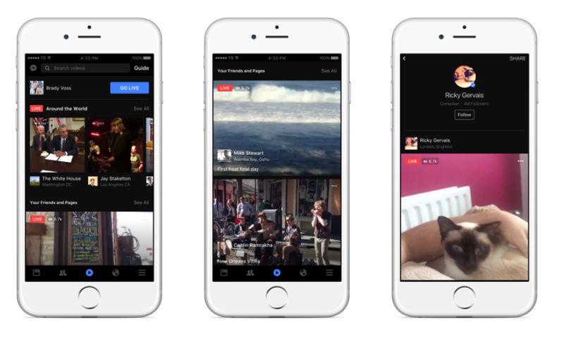 Iedereen kan nu livestreamen op Facebook