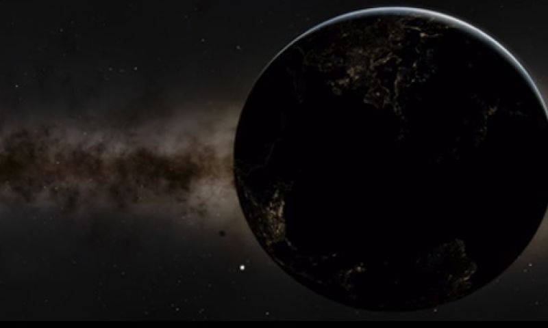 Adembenemende ruimtebeelden (uit een computer)