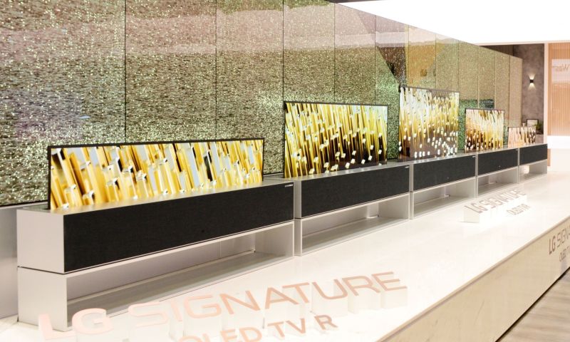 LG onthult volgende week oprol-tv voor op plafond