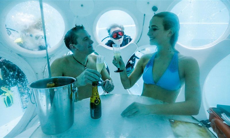 Dineren op 5 meter diepte in Brussel