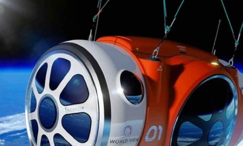 Met een ballon naar de ruimte